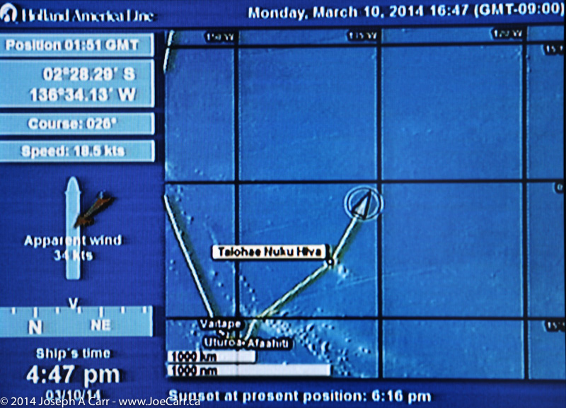 Ship's position - March 10, 2014