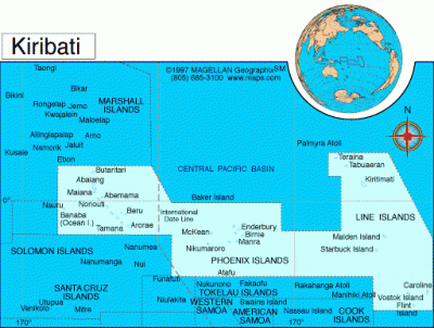 Map of Kiribati