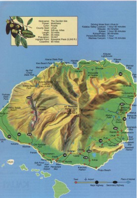 Kauai map