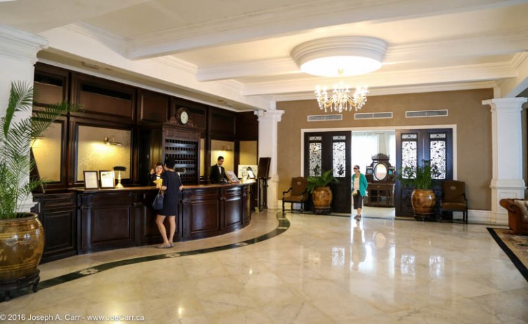 Front Desk Of The Eastern Oriental Hotel Sister Property To Raffles
