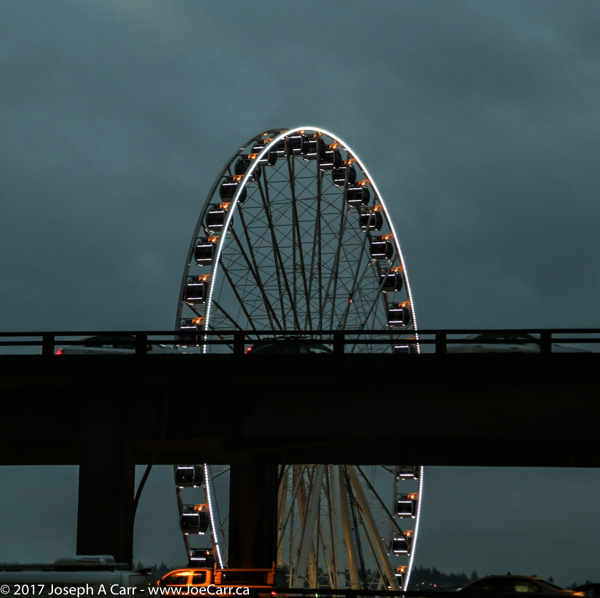 The Seattle Great Wheel on the waterfront