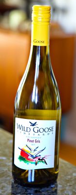 Wild Goose Pino Gris white wine bottle