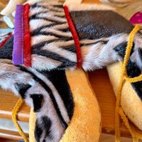 Decorative seal skin boots - Roger & Winnie's home Tuktoyaktuk